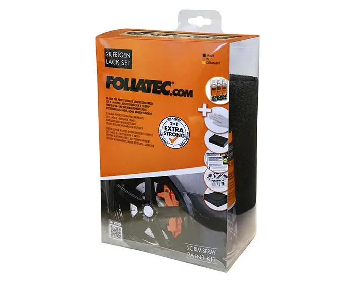 Felglakk Foliatec Rim Kit 2C Spray Paint | Spraylakk sett Black Glossy Image 7