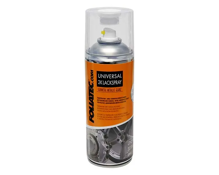 Felglakk Foliatec Rim Kit 2C Spray Paint | Spraylakk sett Gunmetal Metallic Glossy Image 2
