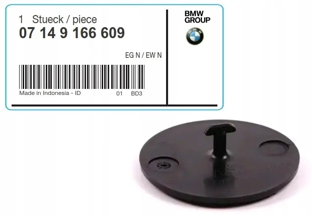 Feste for gulvmatter BMW │ Velcro Twist Lock for floormats D62MM/L14MM - 1 stk. – bilde 2