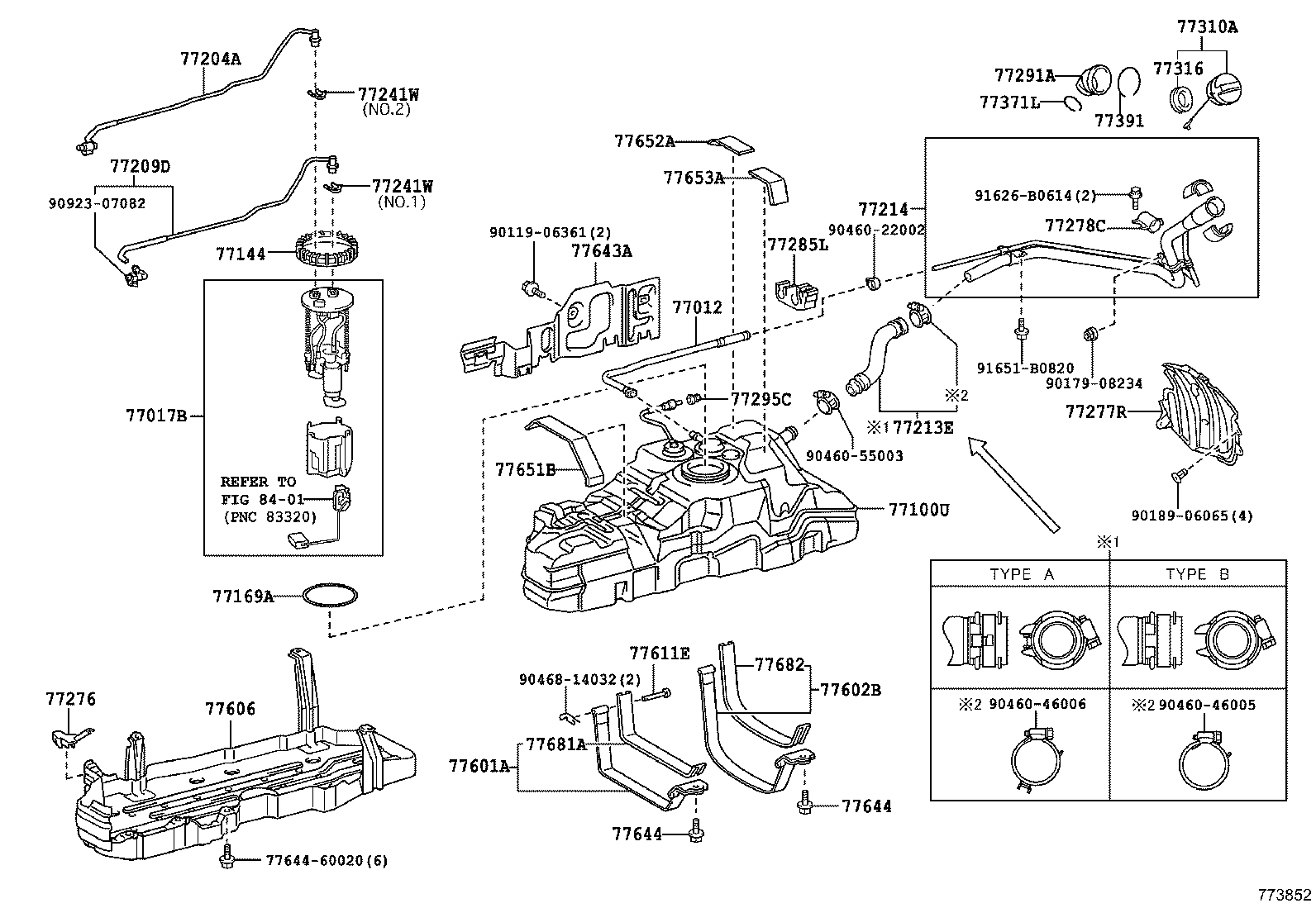 Festebånd drivstofftank Toyota Land Cruiser 150 │ venstre – bilde 2