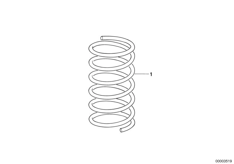 Fjær foran BMW i3 LCI 2017 - 2022 │ Genuine® Coil Spring, Front – bilde 2