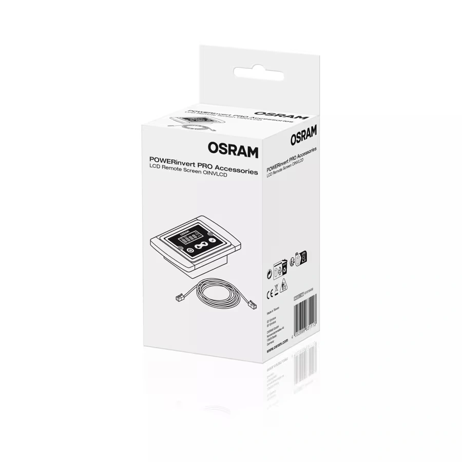 Fjernskjerm Osram LCD Remote Screen │ Tilbehør for POWERinvert PRO – bilde 2