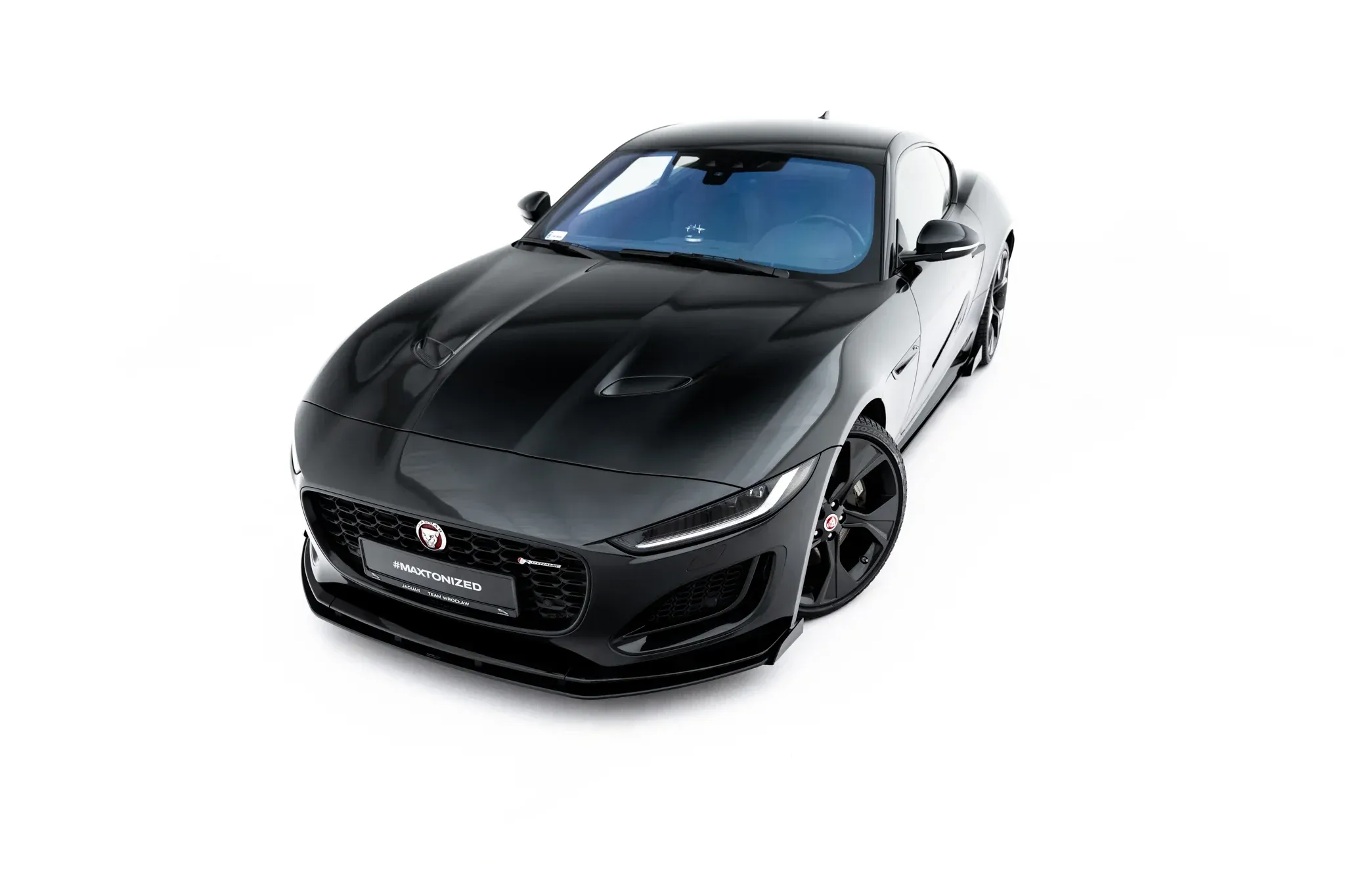 Flaps + Frontspoiler Jaguar F-Type (X152) Facelift 2 2020 - 2024 | Street Pro Glossy Black Edition