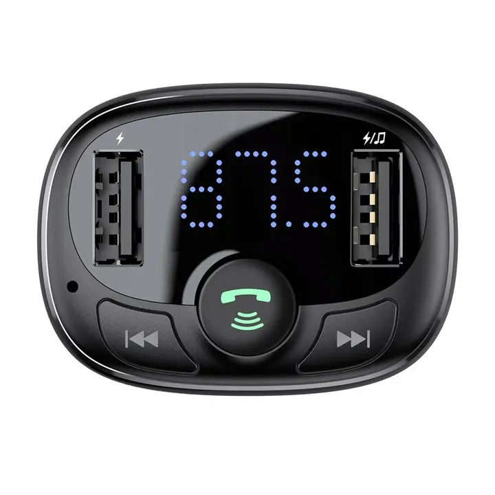 FM bluetooth sender. Dobble uttak for ladning  3,4A ,Handsfree Funksjon. Micro SD Image 2