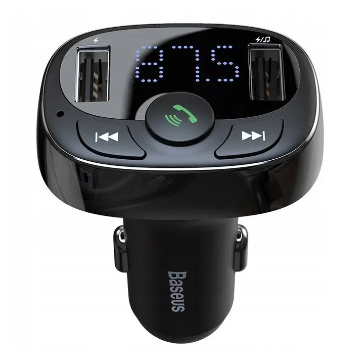 FM bluetooth sender. Dobble uttak for ladning  3,4A ,Handsfree Funksjon. Micro SD Image 5