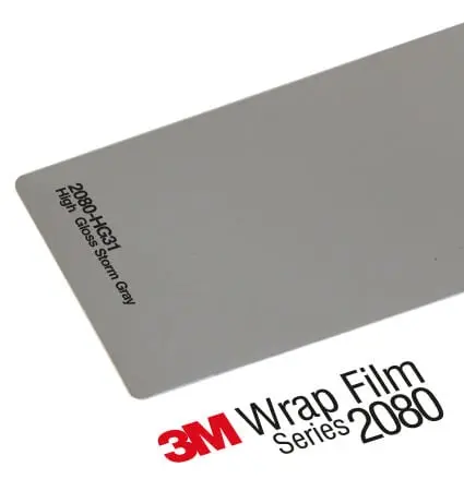 Folie HG31 Grå Blank | 3M High Gloss Storm Grey Wrap Film - 150 cm x 100 cm Image 4