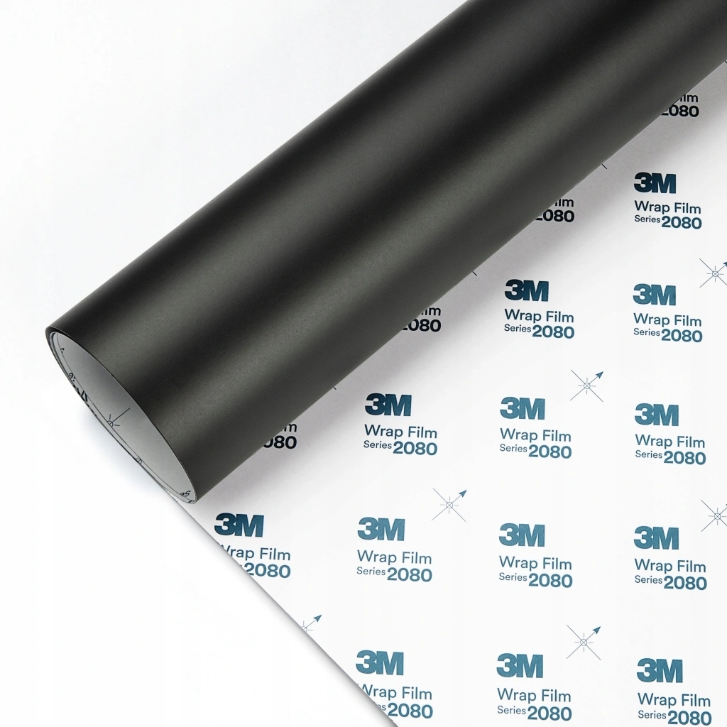 Folie M12 2080 Svart Matt | 3M High Black Mat Wrap Film - 150 cm x 100 cm Image 2