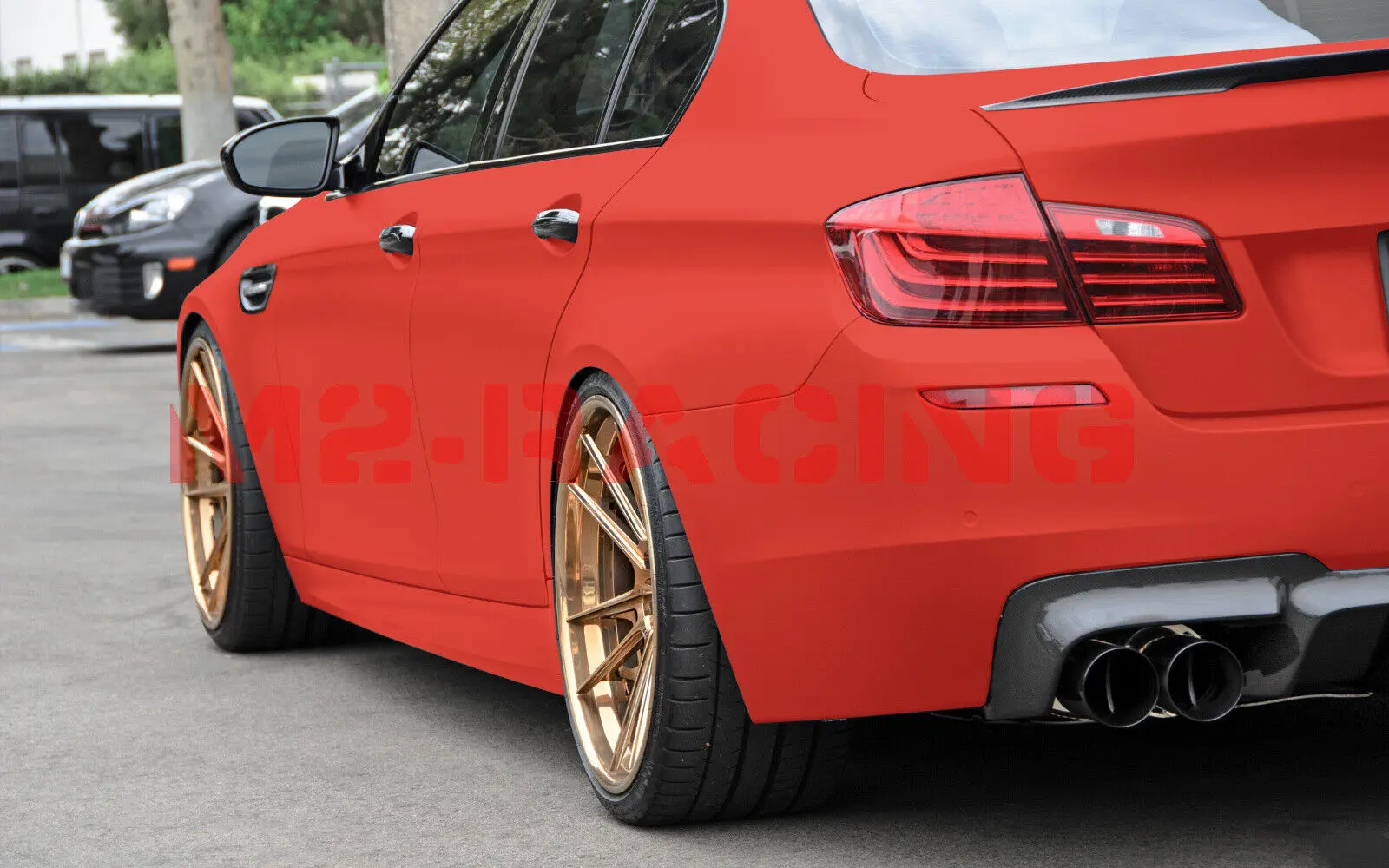 Folie M13 Rød Matt | 3M Matte Red Wrap Film - 150 cm x 100 cm Image 5