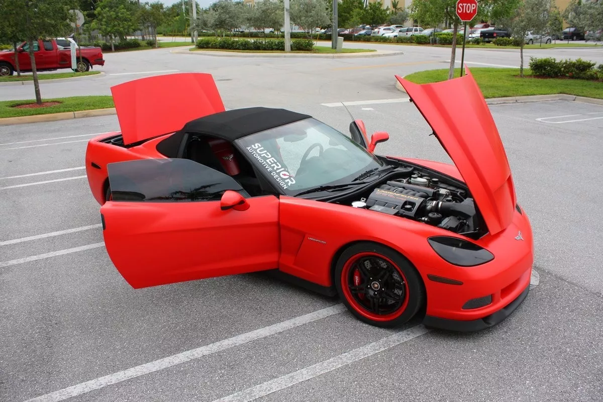 Folie M13 Rød Matt | 3M Matte Red Wrap Film - 150 cm x 100 cm Image 6
