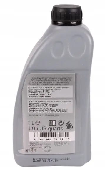 Fordelerdriftsolje 80W-90 Mercedes-Benz MB 236.13 Automatik-Getriebeöl │ Genuine® Transfer Case Fluid - 1L – bilde 3