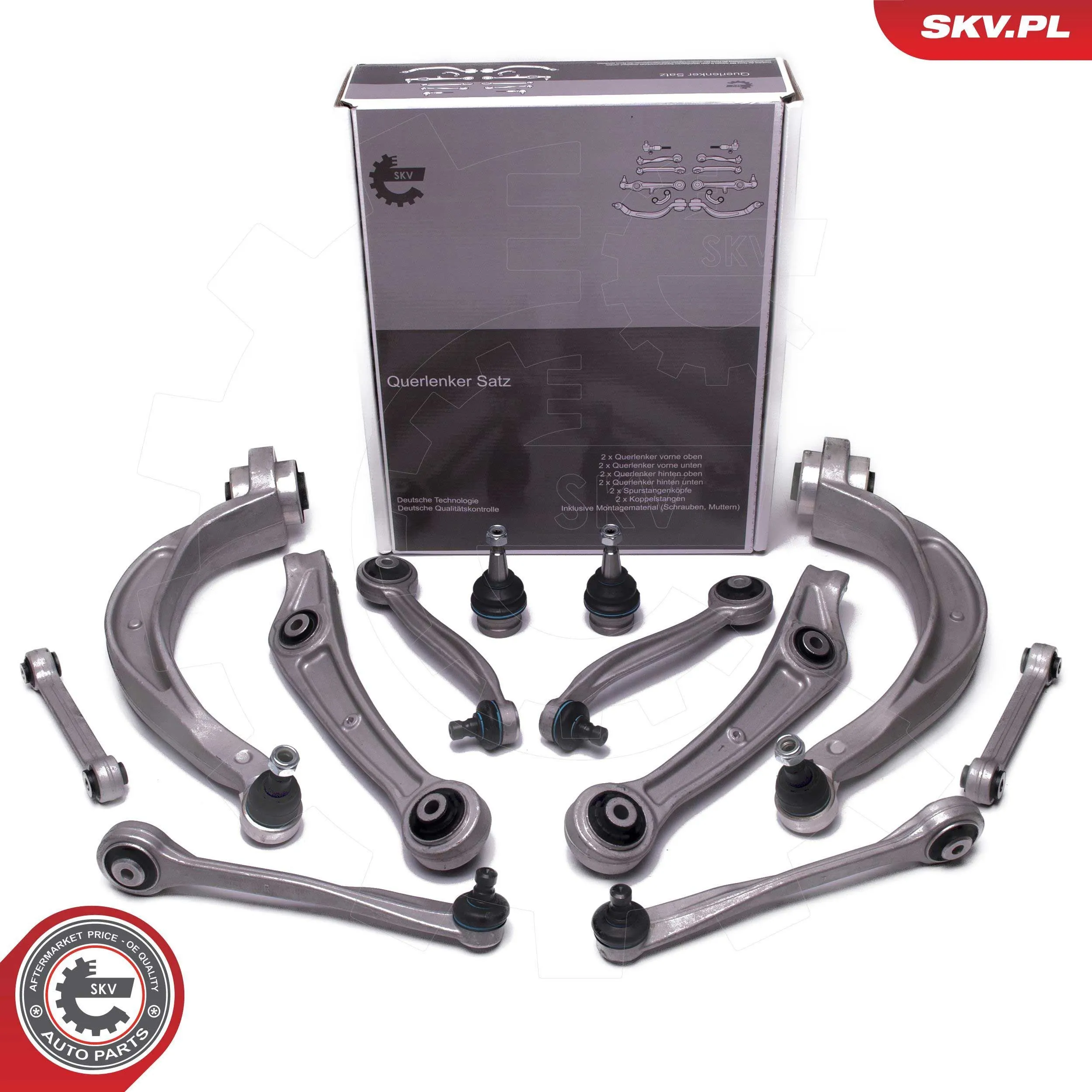 Forstillingssett Audi A4 B8 Allroad / Audi A5 8T Coupe 2007 - 2016 │ SKV Control arm repair kit