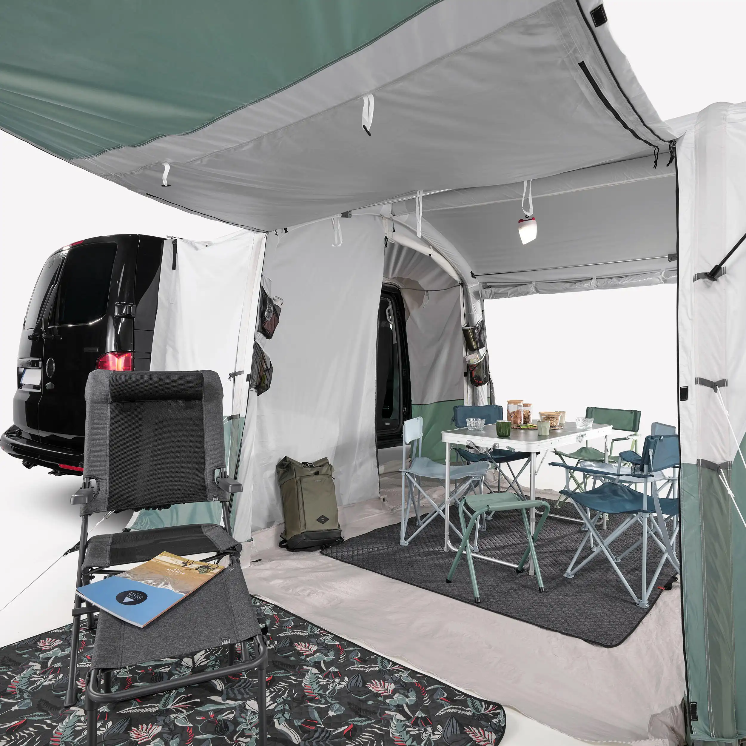 Fortelt til bil/bobil – QUECHUA Van Connect Air Second Fresh │ oppblåsbart, for 6 personer – bilde 4