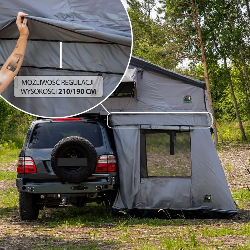 Fortelt Wild Camp Hudson 180 │ grå anneks til taktelt – bilde 5