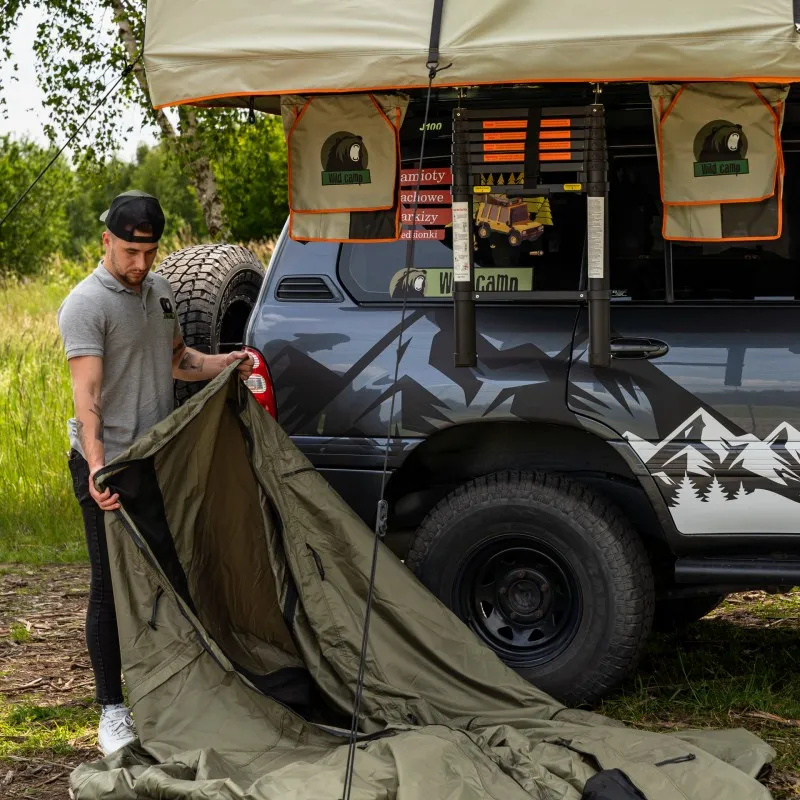 Fortelt Wild Camp Hudson 180 │ grønn anneks til taktelt – bilde 31