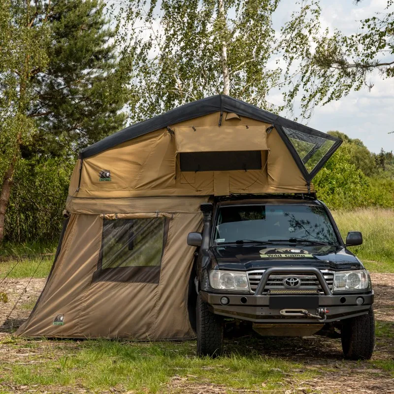 Fortelt Wild Camp Hudson 180 Military │ militærgrønn anneks til taktelt – bilde 19