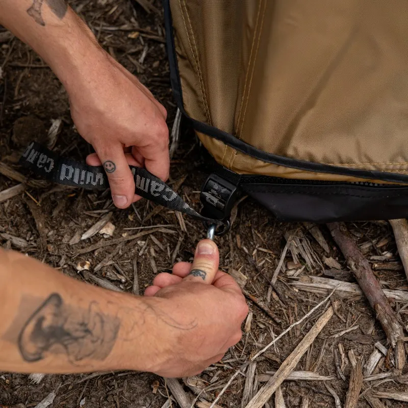 Fortelt Wild Camp Hudson 220 Military │ militærgrønn anneks til taktelt – bilde 20