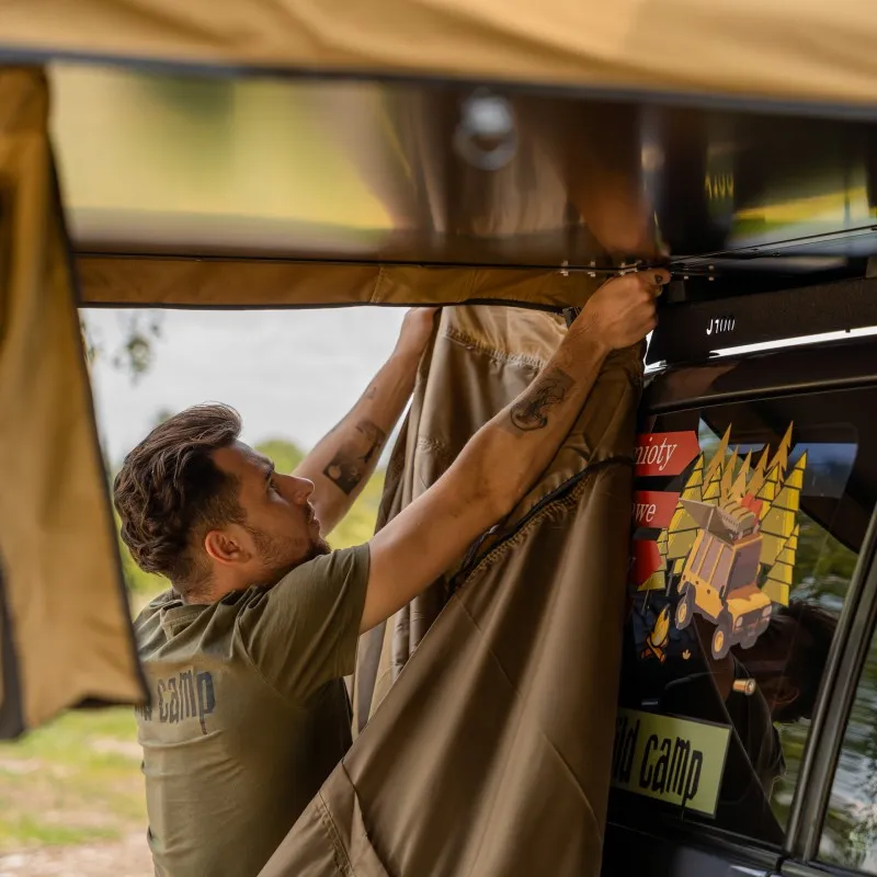 Fortelt Wild Camp Hudson 220 Military │ militærgrønn anneks til taktelt – bilde 33