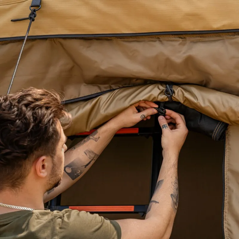 Fortelt Wild Camp Hudson 220 Military │ militærgrønn anneks til taktelt – bilde 6