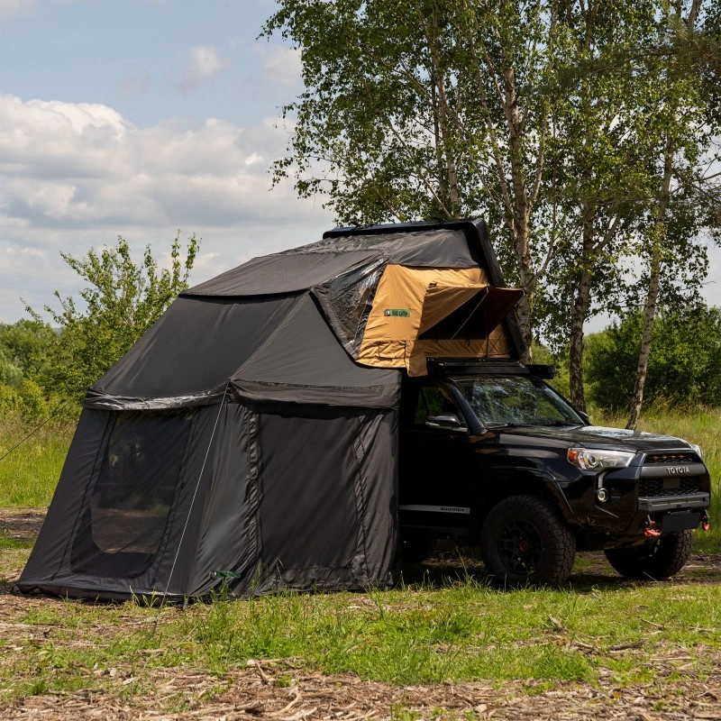 Fortelt Wild Camp Jukon II 180 DAY & NIGHT / Military │ sort anneks til taktelt