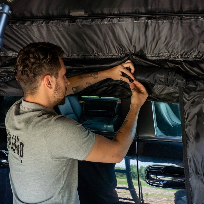 Fortelt Wild Camp Jukon II 180 DAY & NIGHT / Military │ sort anneks til taktelt – bilde 11