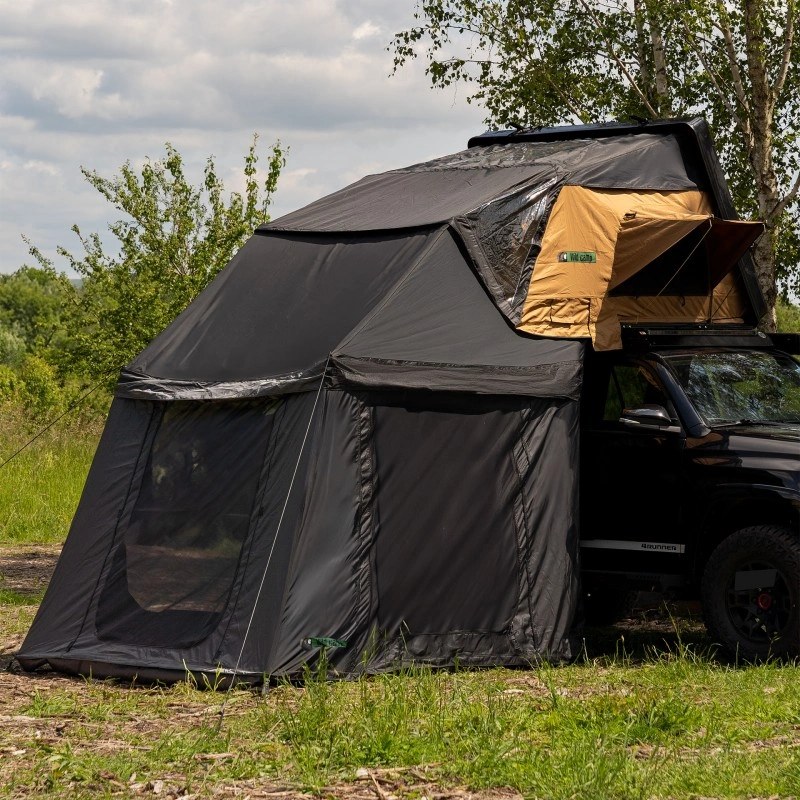 Fortelt Wild Camp Jukon II 180 DAY & NIGHT / Military │ sort anneks til taktelt – bilde 3