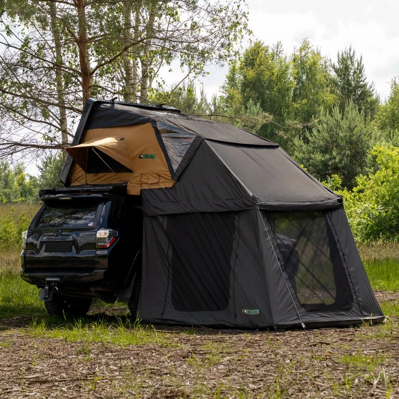 Fortelt Wild Camp Jukon II 180 DAY & NIGHT / Military │ sort anneks til taktelt – bilde 4