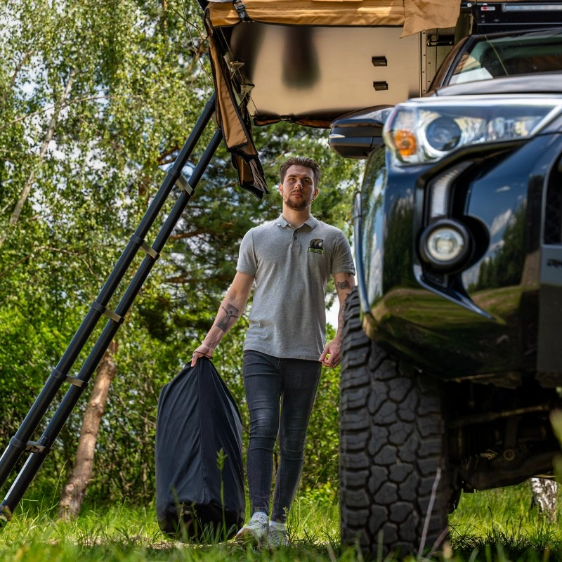 Fortelt Wild Camp Jukon II 180 DAY & NIGHT / Military │ sort anneks til taktelt – bilde 6