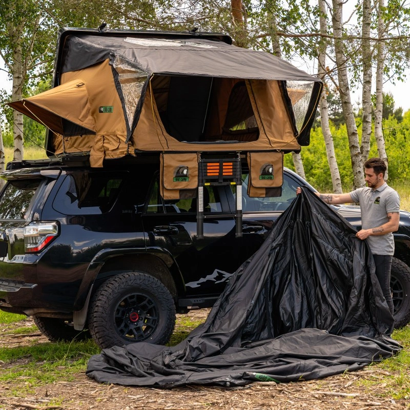 Fortelt Wild Camp Jukon II 180 DAY & NIGHT / Military │ sort anneks til taktelt – bilde 8