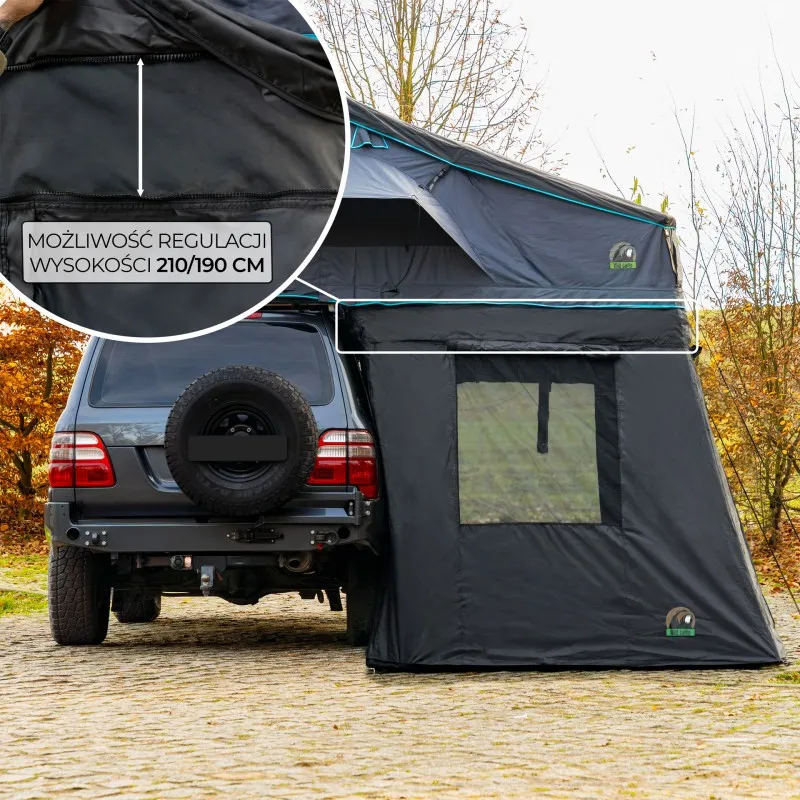 Fortelt Wild Camp Missisipi II 180 DAY & NIGHT │ sort anneks til taktelt – bilde 24