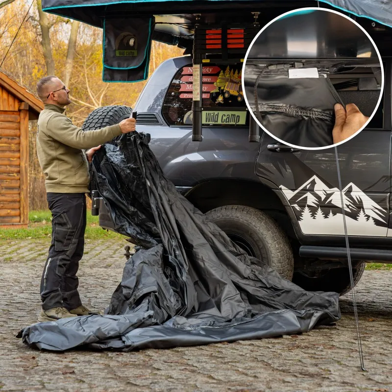 Fortelt Wild Camp Missisipi II 180 DAY & NIGHT │ sort anneks til taktelt – bilde 27