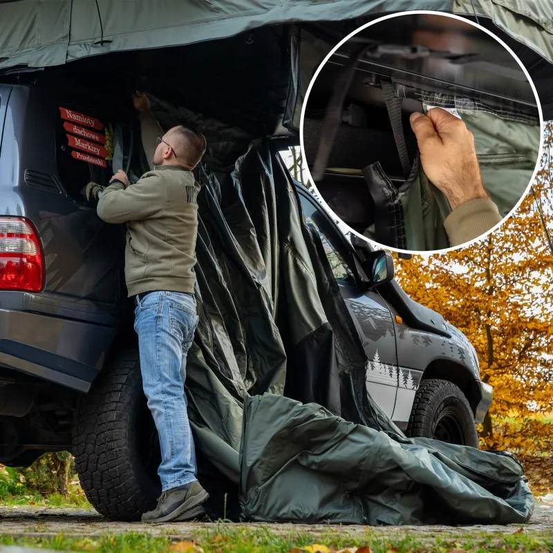 Fortelt Wild Camp Missisipi II 180 │ grønn anneks til taktelt – bilde 16