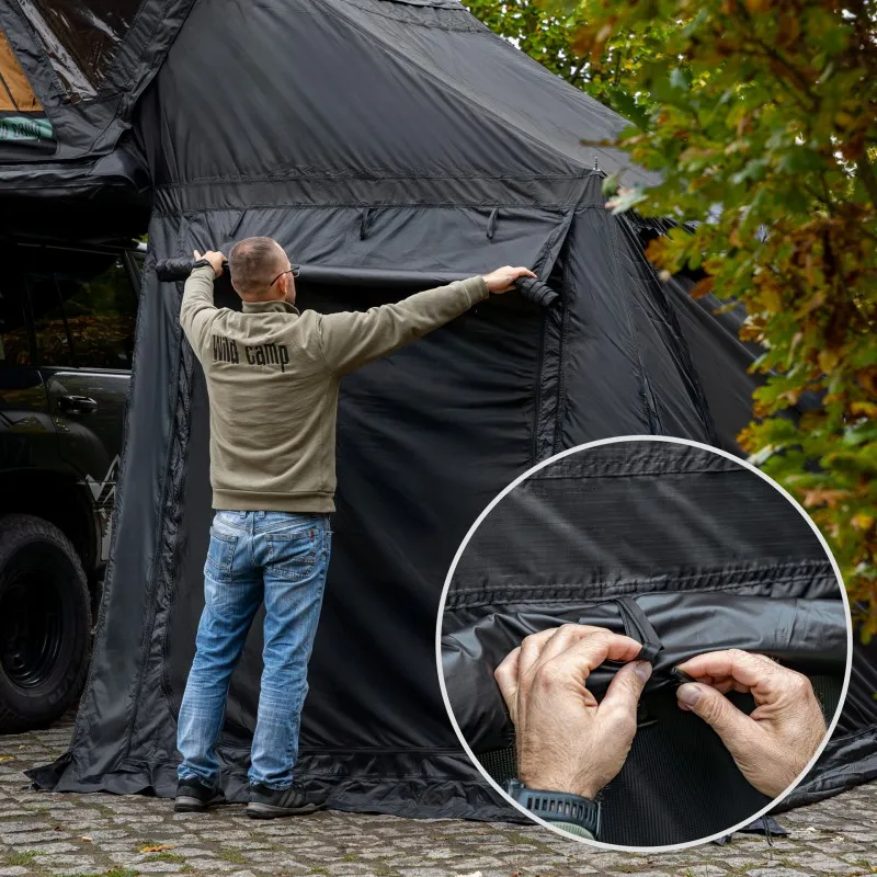 Fortelt Wild Camp Missouri 150 Slim Military DAY & NIGHT 2.0 │ sort anneks til taktelt – bilde 22