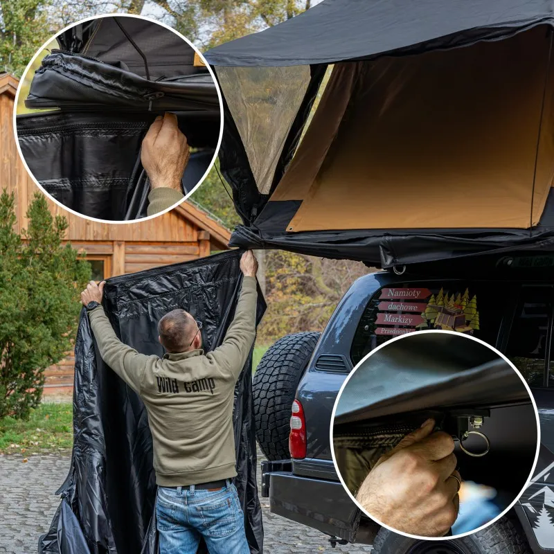 Fortelt Wild Camp Missouri 150 Slim Military DAY & NIGHT 2.0 │ sort anneks til taktelt – bilde 33