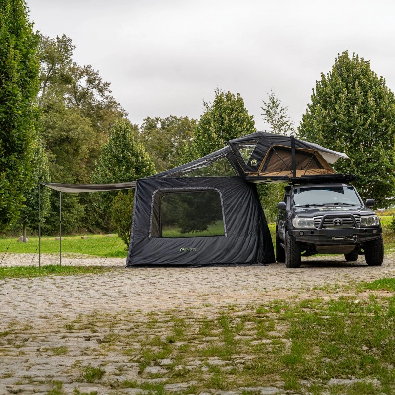 Fortelt Wild Camp Nevada 180 DAY & NIGHT / Military │ sort anneks til taktelt – bilde 4