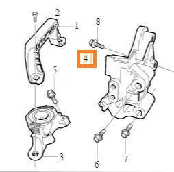 Fremre motorfestebrakett Volvo Genuine® C30 C70 S40 V40 V50 2004-2015 │ bensin
