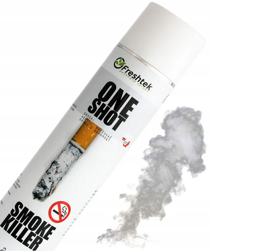 Freshtec One Shot Smoke Killer Odour Eliminator| Sigarettrøyk Luktfjerner Spray - 600 ml