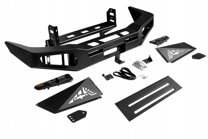 Frontfanger aluminium Toyota Land Cruiser J120 2003–2009 │ Offroad Snakeman 4WD - med vinsjplate – bilde 2
