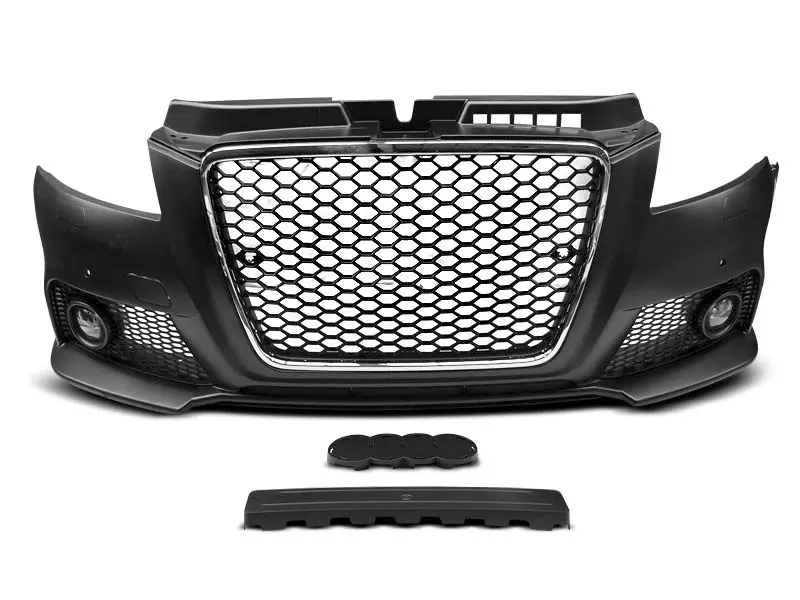 Frontfanger Audi A3 8P Facelift 2008 - 2013 | RS3 Design Chrome Black PDC – bilde 2