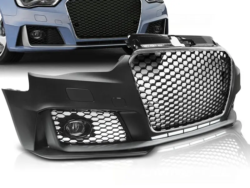 Frontfanger Audi A3 8V 2013 - 2016 | RS3 Design Chrome Black