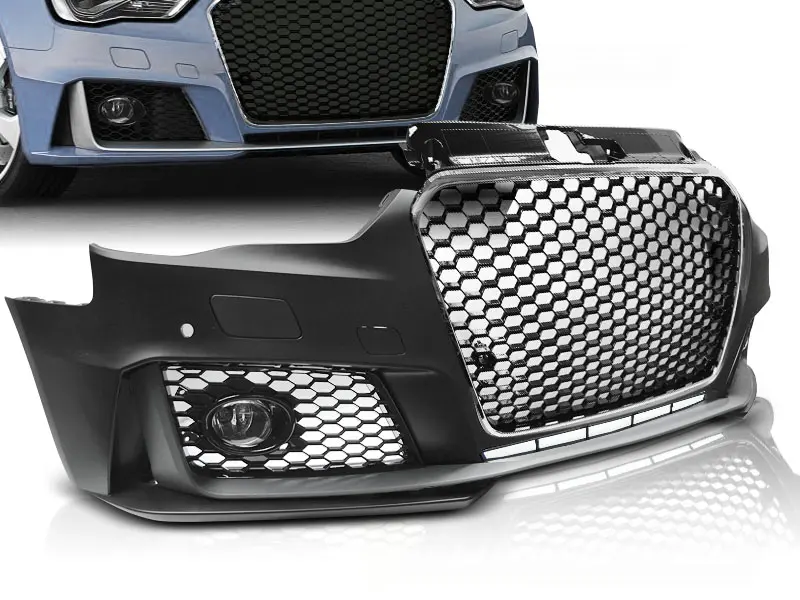 Frontfanger Audi A3 8V 2013 - 2016 | RS3 Design Chrome Black PDC