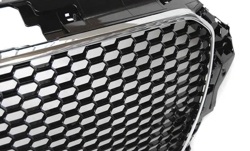 Frontfanger Audi A3 8V 2013 - 2016 | RS3 Design Chrome Black PDC – bilde 3