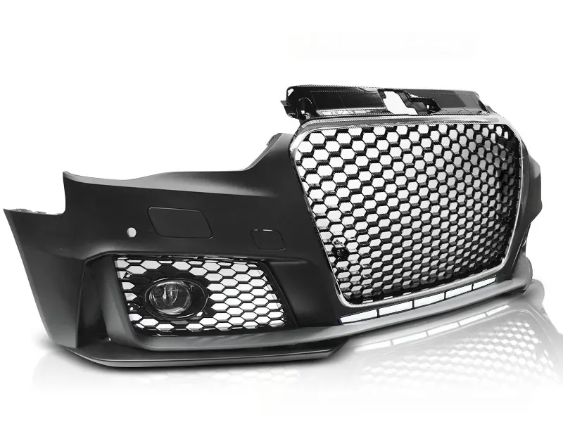Frontfanger Audi A3 8V 2013 - 2016 | RS3 Design Chrome Black PDC – bilde 5