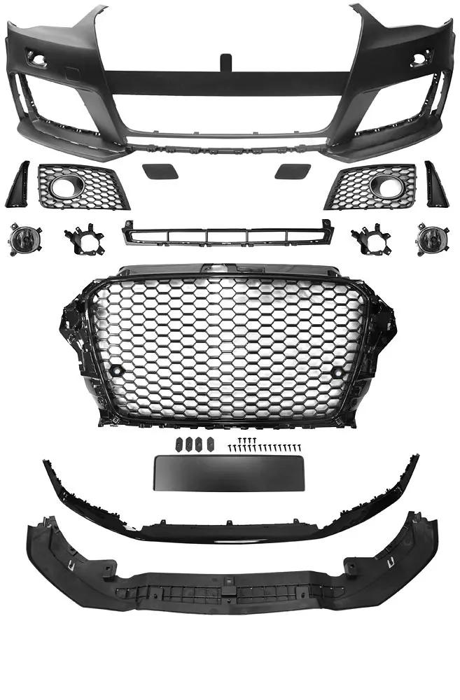 Frontfanger  Audi A3 8V 2013 - 2016 | RS3 Design Glossy Black PDC – bilde 4