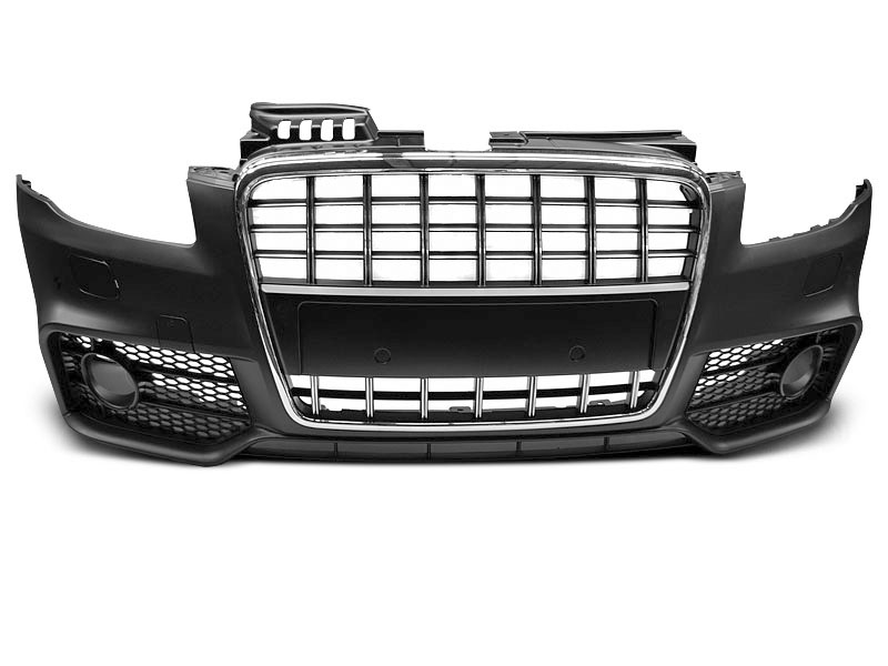 Frontfanger Audi A4 B7 2004 - 2008 | S-Line Design Chrome Black – bilde 4