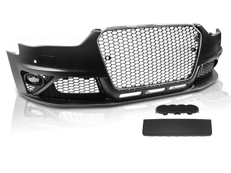 Frontfanger Audi A4 B8 Facelift 2012 - 2015 | RS Style Chrome Black PDC – bilde 2