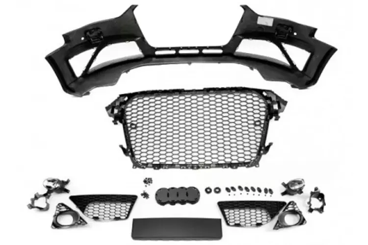 Frontfanger Audi A4 B8 Facelift 2012 - 2015 | RS Style Chrome Black PDC – bilde 4