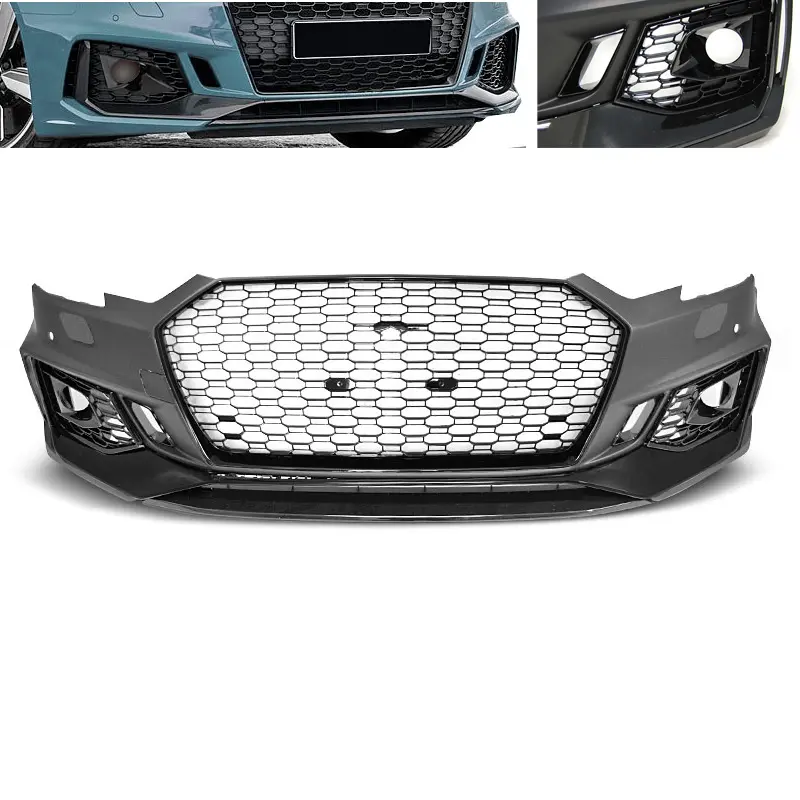 Frontfanger Audi A4 B9 2015 - 2019 | RS4 Design Glossy Black PDC