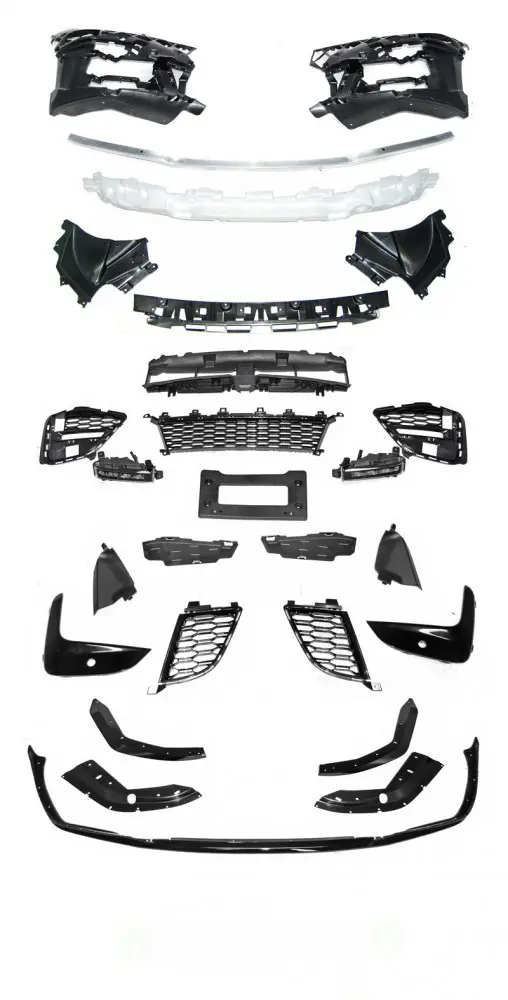 Frontfanger BMW 3 (G20 / G21) 2018 - 2022 | M-Performance Glossy Black PDC / Parking Assistant – bilde 4