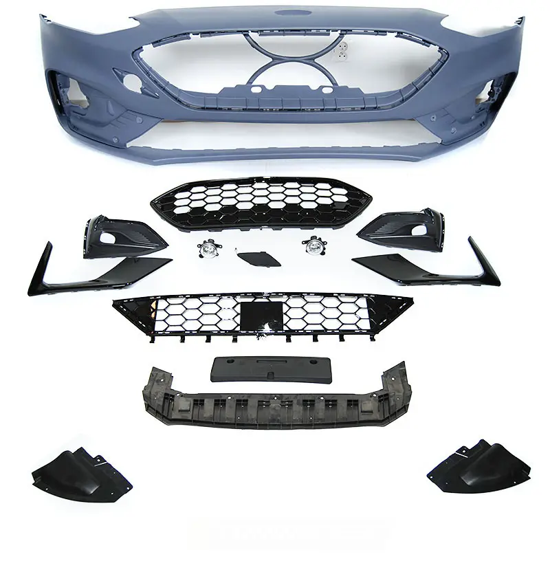 Frontfanger Ford Focus mk4 2018-2021 | ST-Line Design Svart Blank – bilde 5