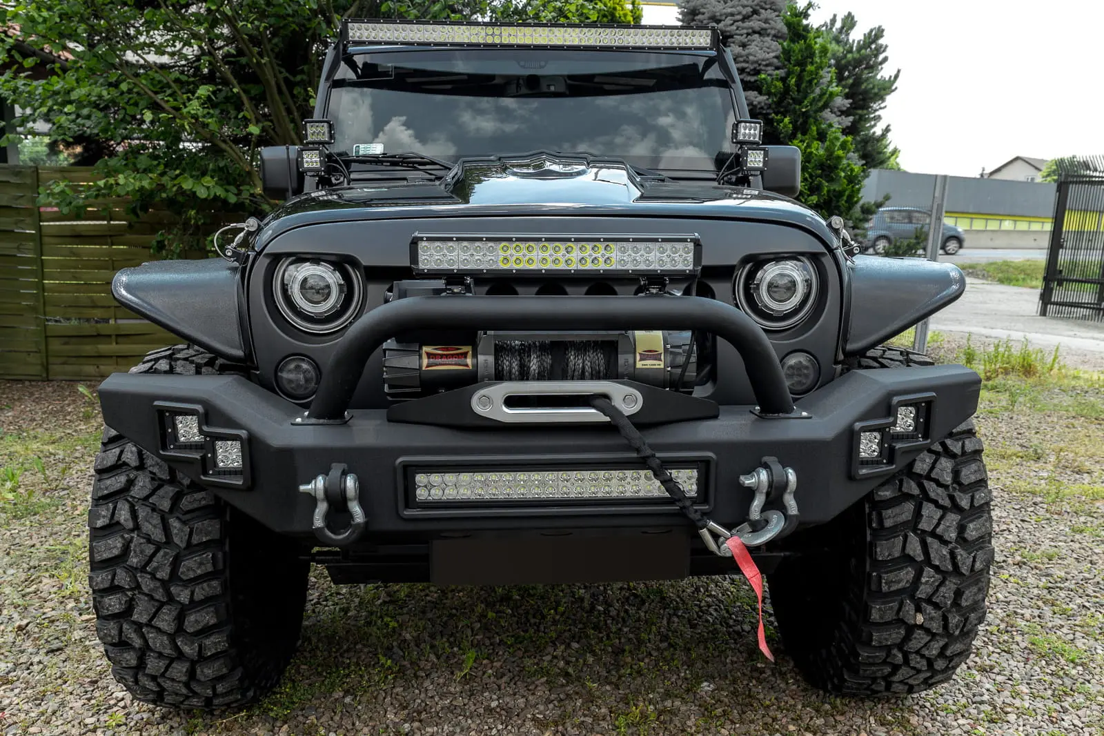 Frontfanger Jeep Wrangler JK 2006 - 2018 | LP California med LED – bilde 4
